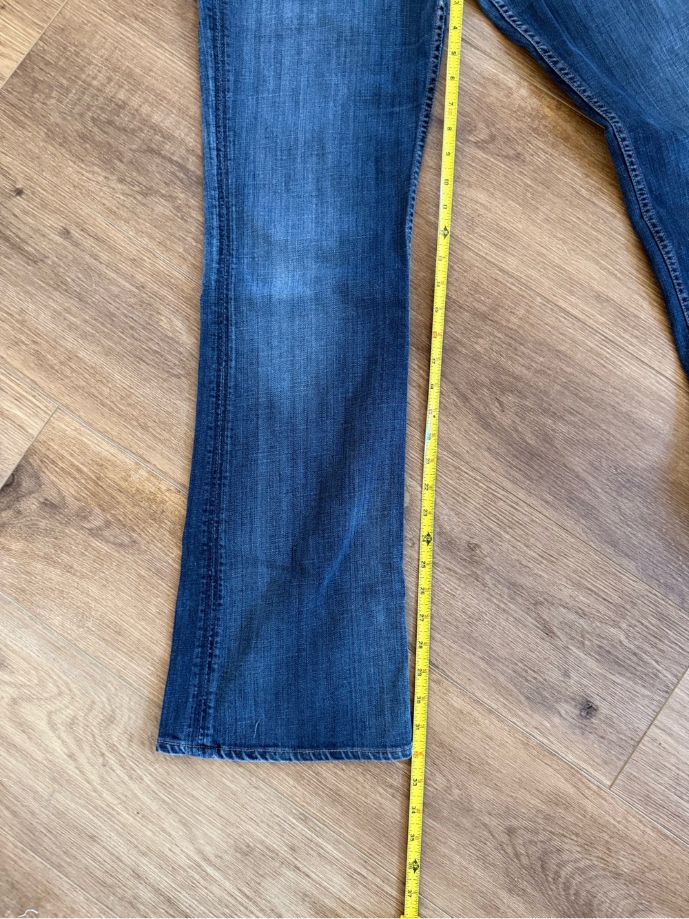Hudson Ultra Low Rise Dark Blue Bootcut Jeans Size 32 - Picture 5 of 6